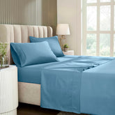 1200 Thread Count Cotton Rich Solid Deep Pocket Bed Sheet Set